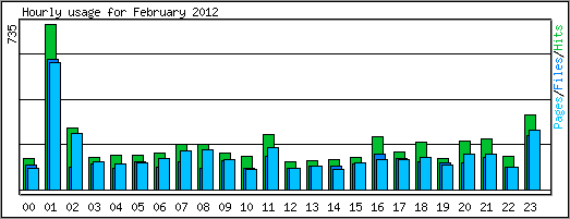 Hourly usage